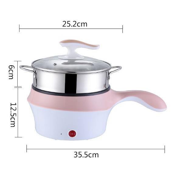 [Giá siêu SỐC] [Siêu sale giá RẺ] [GIẢM GIÁ SIÊU SỐC] Nồi Lẩu Điện Đa Năng 2 Tầng Mini 2 in1 Chống Dính