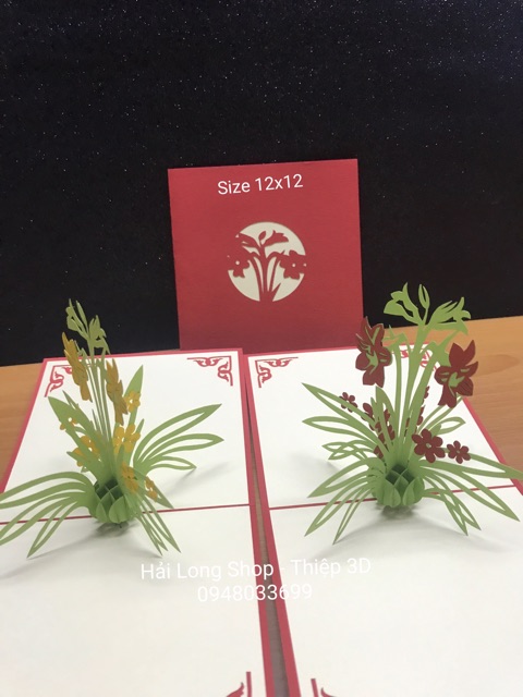 Hoa Ly - Flower -  Thiệp 3D | BigBuy360 - bigbuy360.vn