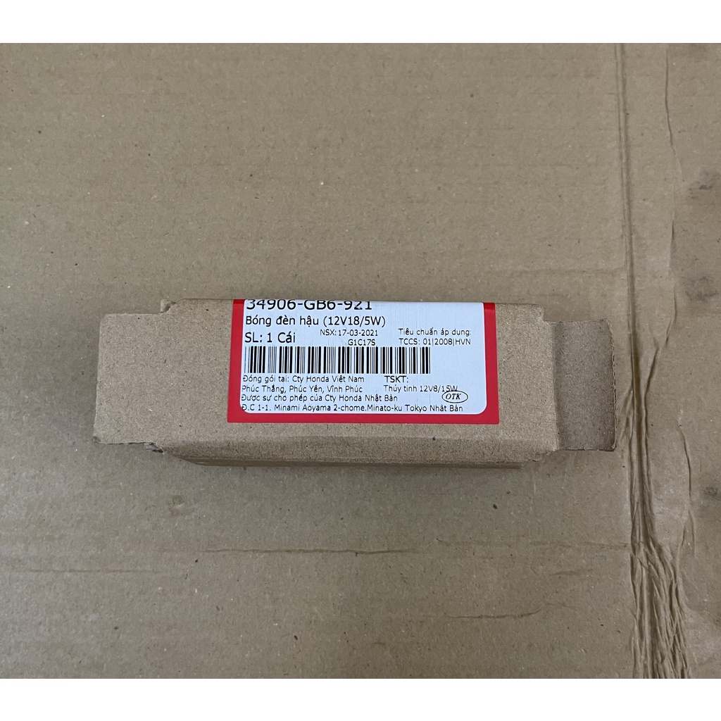 bóng đèn lái sau xe số hàng chính hãng 34906GB6921