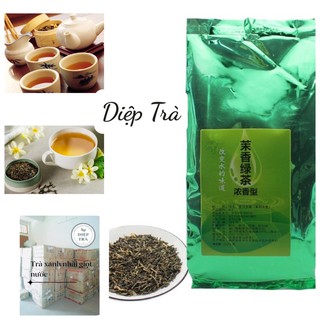 Trà nhài giọt nước - Mạt hương lục trà (túi 500g) (Làm trà chanh giá rẻ, nhiều hương nhài)