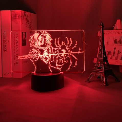 Đèn 3D trang trí Led Hunter X Hunter Feitan - Trang Trí Phòng Ngủ Nightlight