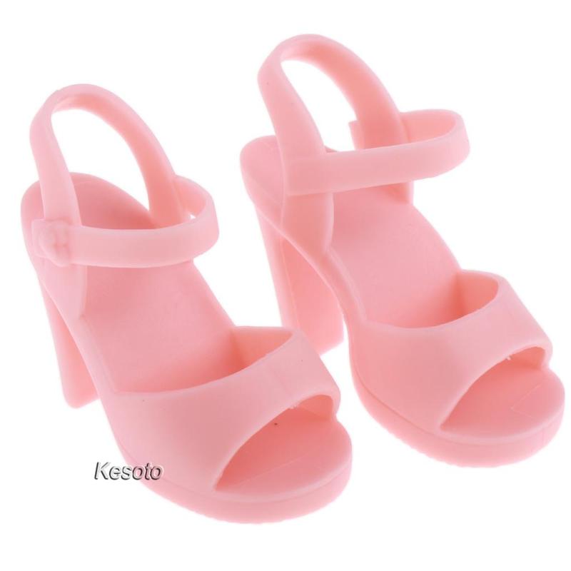 Giày Cao Gót Màu Hồng Xinh Xắn Cho Búp Bê BJD 1 / 4