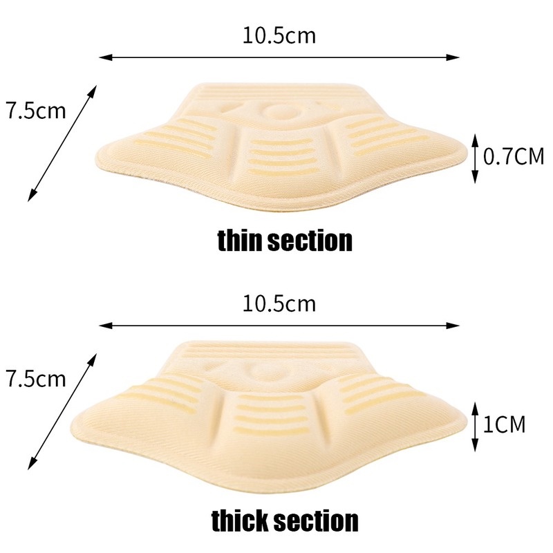 Bộ 2 Miếng Dán Gót Chân Bằng Xốp Mềm Chống Trượt Chống Mòn Hình Vương Miện