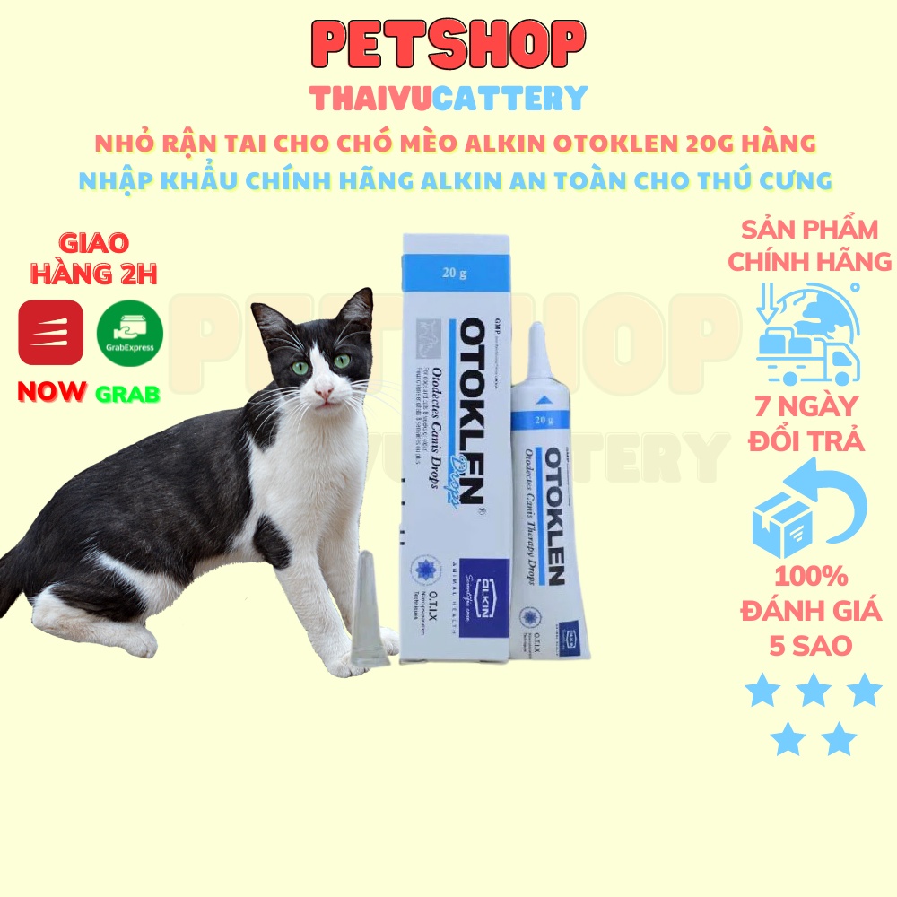 nhỏ rận tai otoklen cho mèo hàng chính hãng công ty