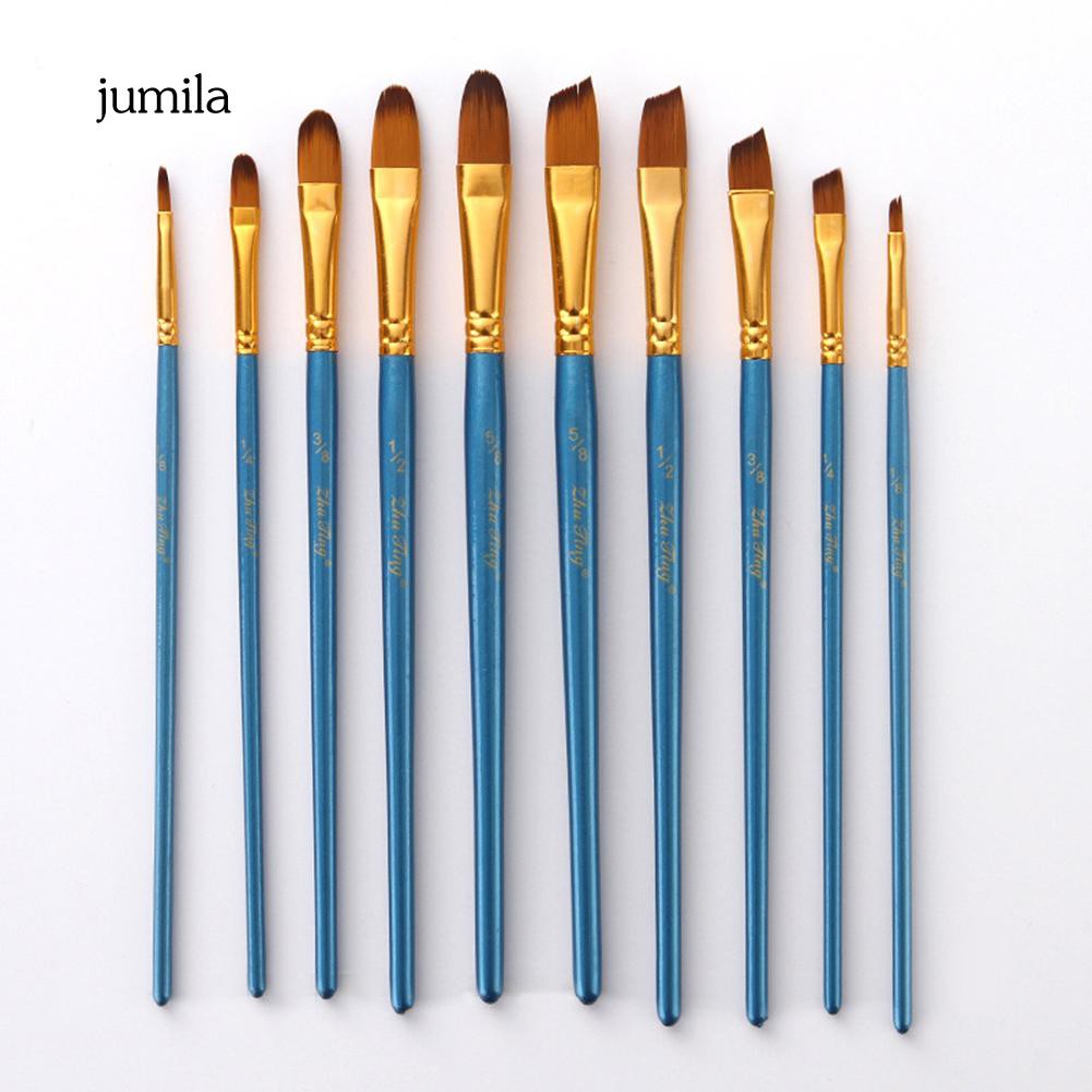 Bộ 5 cọ nylon vẽ tranh acrylic/nước/sơn dầu chuyên dụng