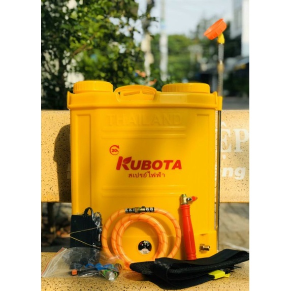 bình xịt điện phun thuốc khử trùng KUBOTA 20lit 2 bơm .