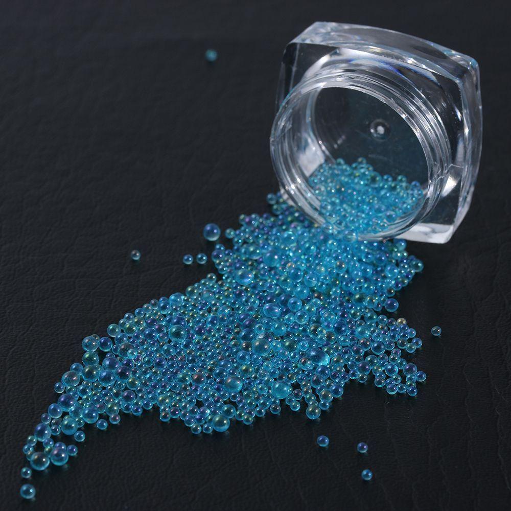 Set 2 Hộp Hạt Nhựa Bong Bóng Trang Trí Móng Tay Nghệ Thuật