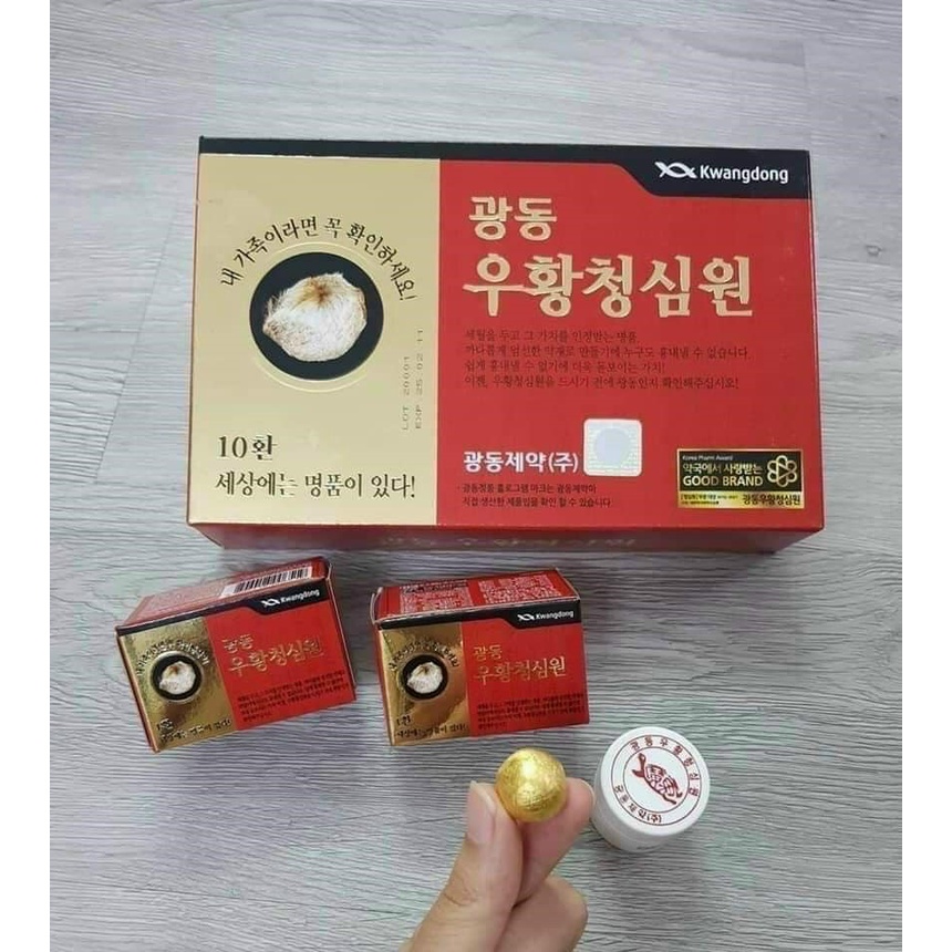 An cung ngưu hoàng Kwangdong tổ kén nhãn vàng xuất xứ Hàn Quốc