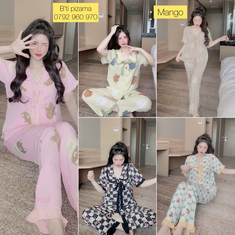 Bộ lụa mango ,satin kimono (free size dưới 58kg)