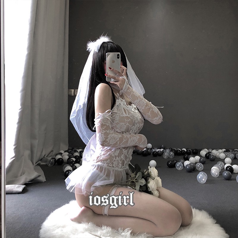 Cosplay sexy cô dâu , costume bride sexy C027 | BigBuy360 - bigbuy360.vn