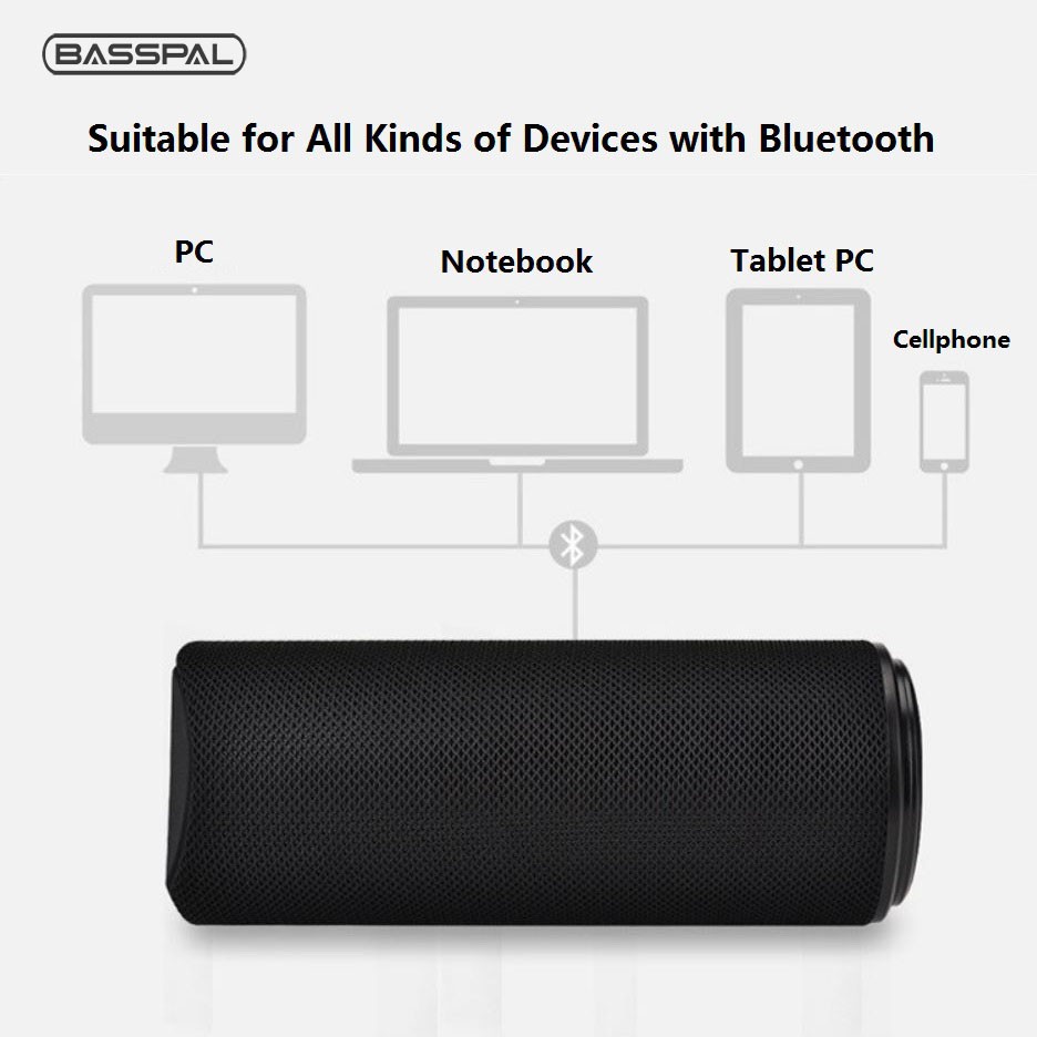 Loa Basspal M113 bluetooth không dây loại mini hỗ trợ thẻ FM