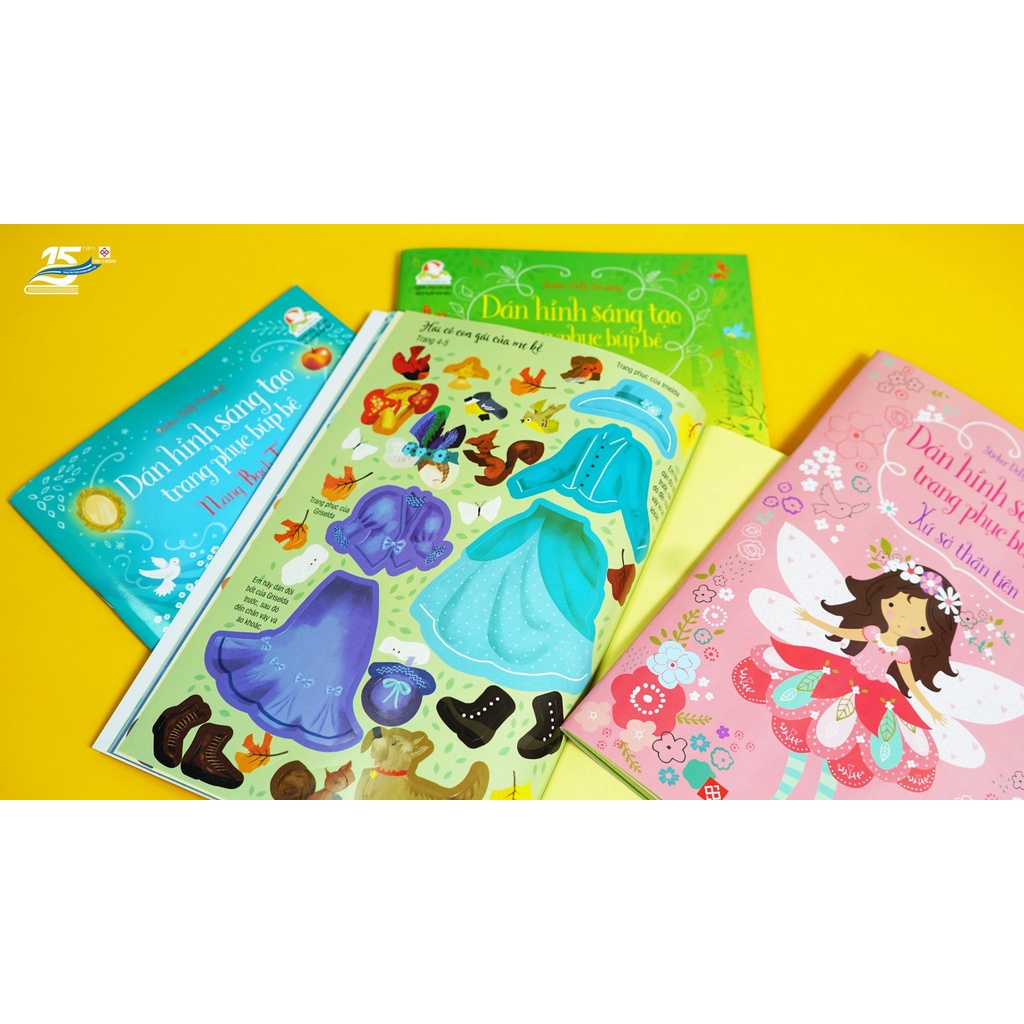 SÁCH - Sticker Dolly Dressing - Dán hình sáng tạo trang phục búp bê - Công chúa tuyết