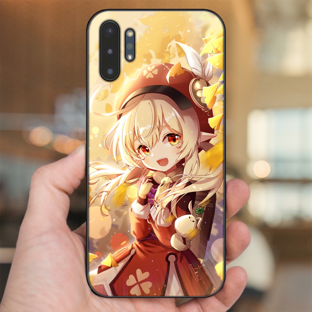 Ốp lưng Samsung Note 10 Plus viền đen in hình Klee Genshin Impact