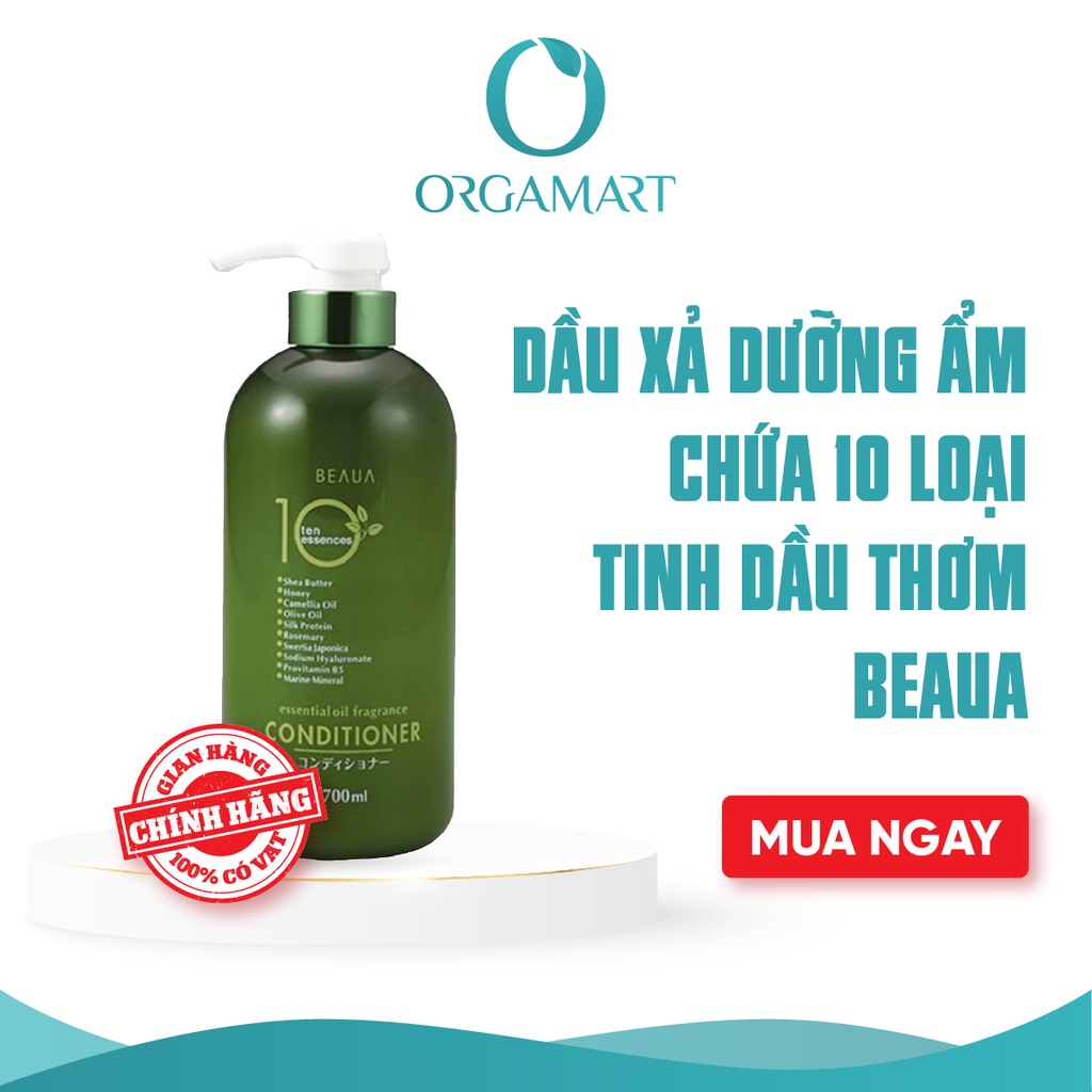 Dầu Xả Beaua Dưỡng Ẩm Chứa 10 Loại Tinh Dầu Thơm 700ml