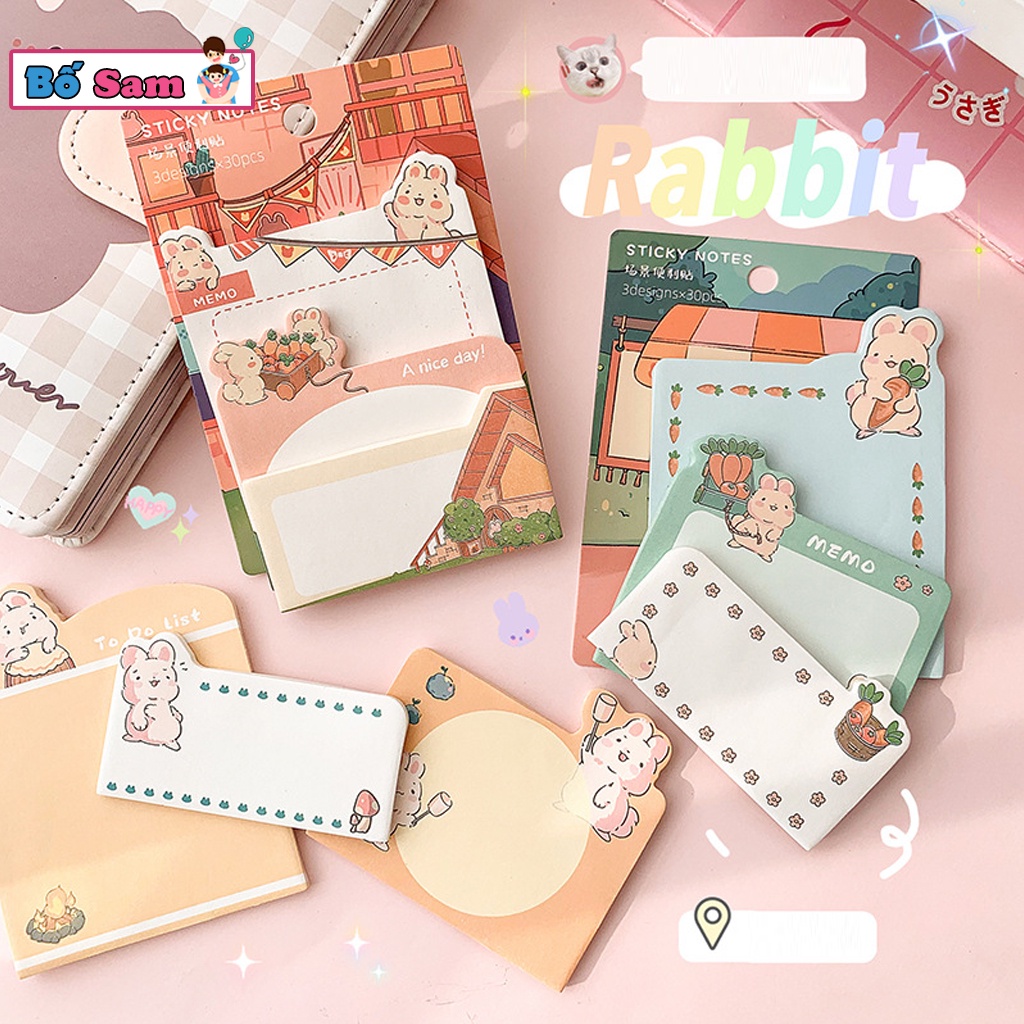 Giấy ghi chú ngộ nghĩnh mẫu mới đáng yêu phong cách Hàn Quốc cute Shop Bố Sam