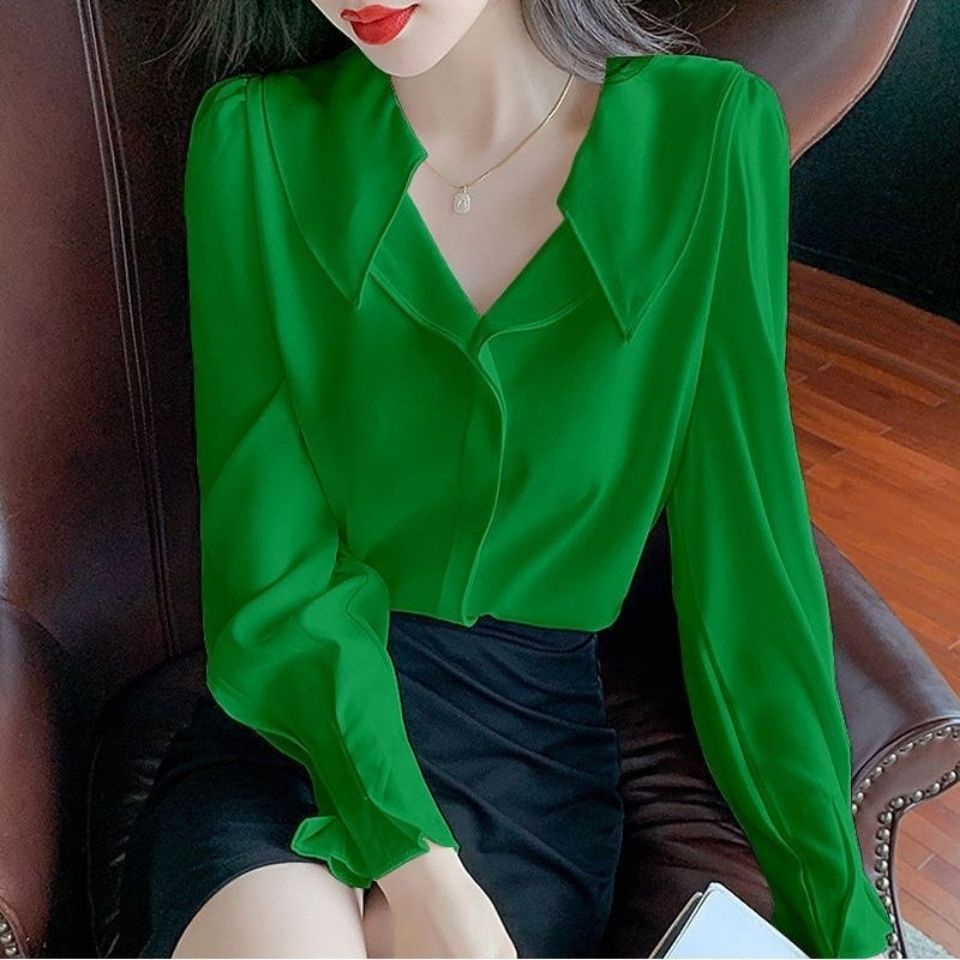 Áo Sơ Mi Tay Dài Phong Cách Hàn Quốc
