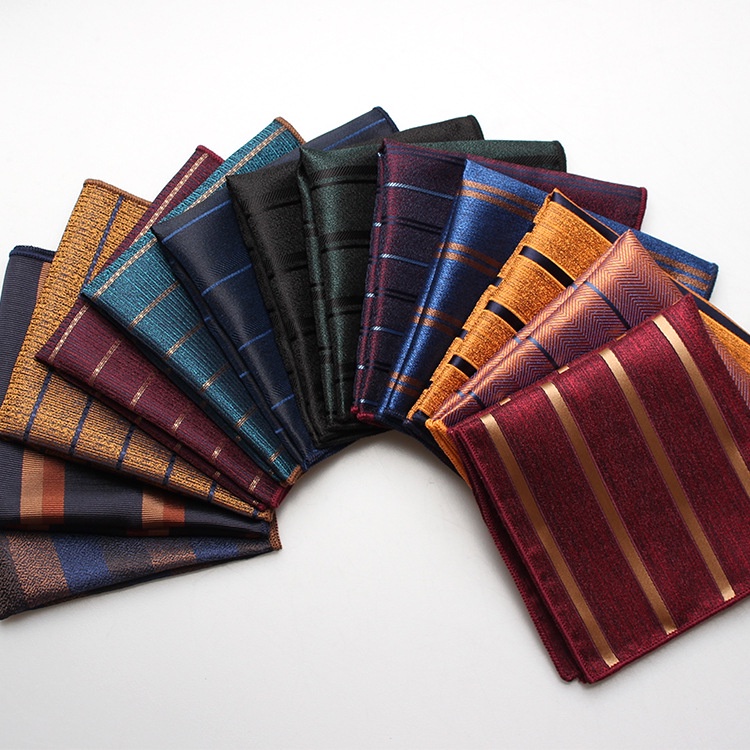 Khăn Lụa Polyester Họa Tiết Kẻ Sọc Nhiều Kiểu Dáng Thời Trang Phong Cách Anh Quốc