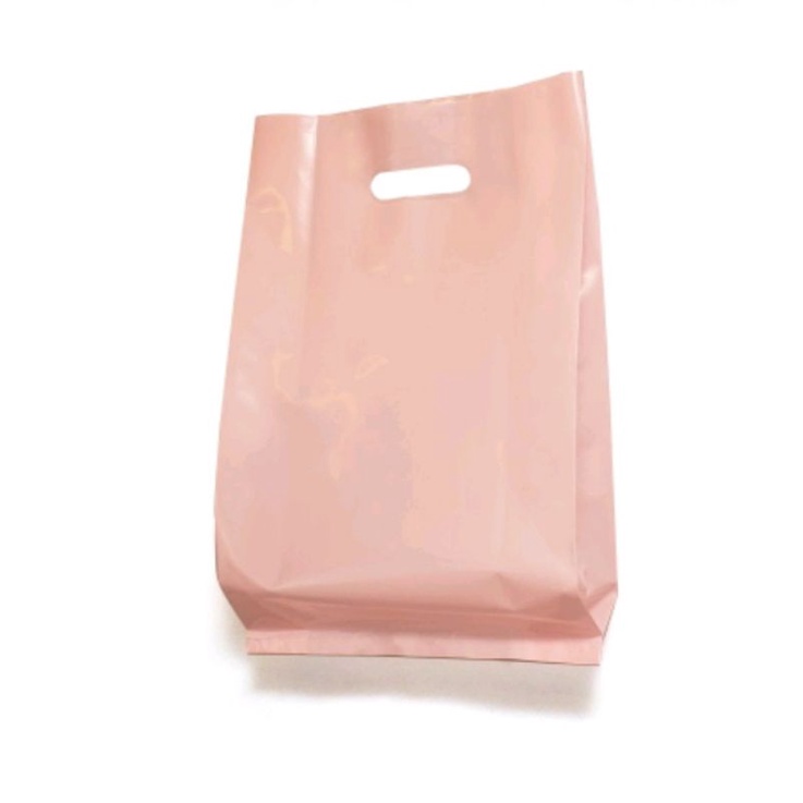 Set 100gr  Túi nilon HỒNG PASTEL đựng mỹ phẩm trang sức Túi hột xoài
