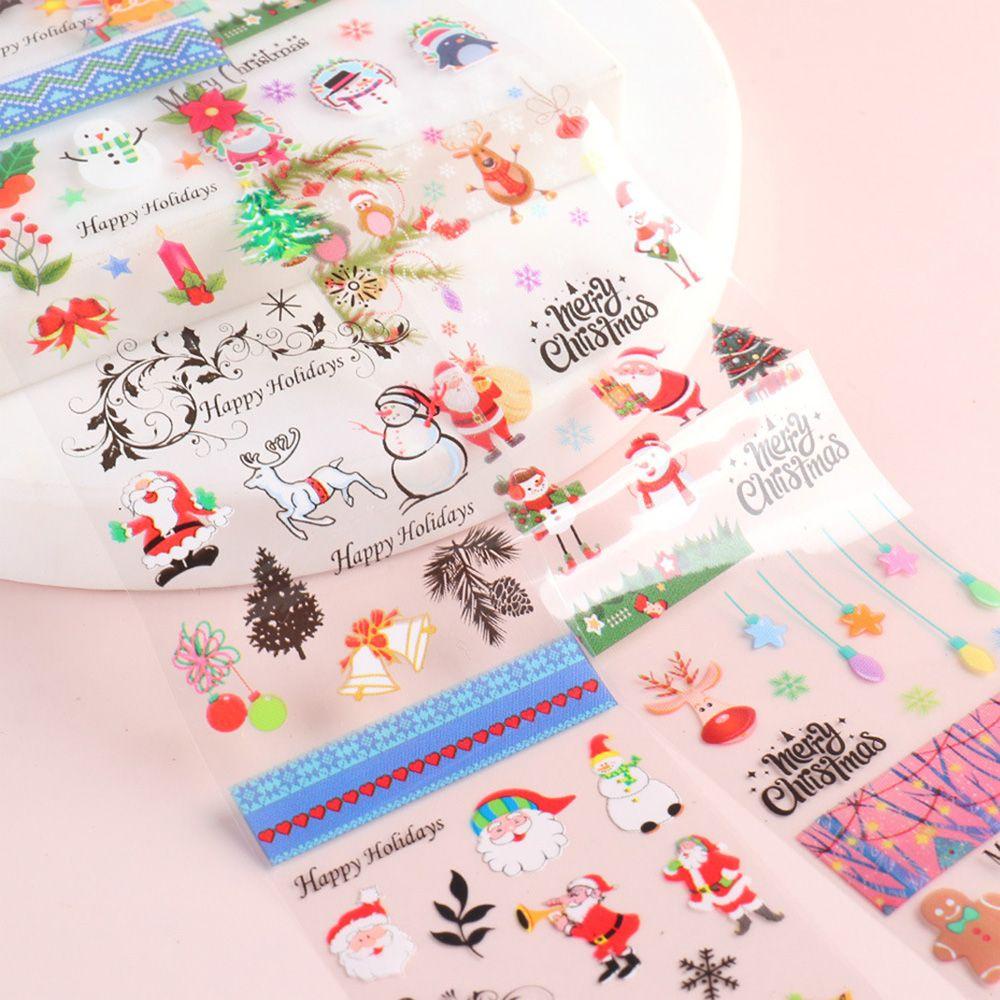 Set 10 Miếng Dán Trang Trí Móng Tay Chủ Đề Năm Mới