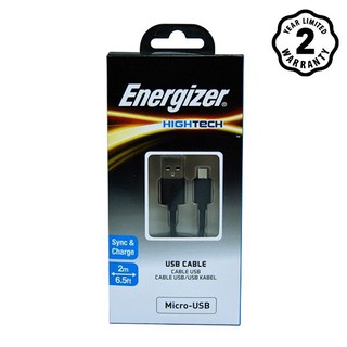 Cáp MicroUSB Energizer 2m màu đen - C11UBMCKBK4