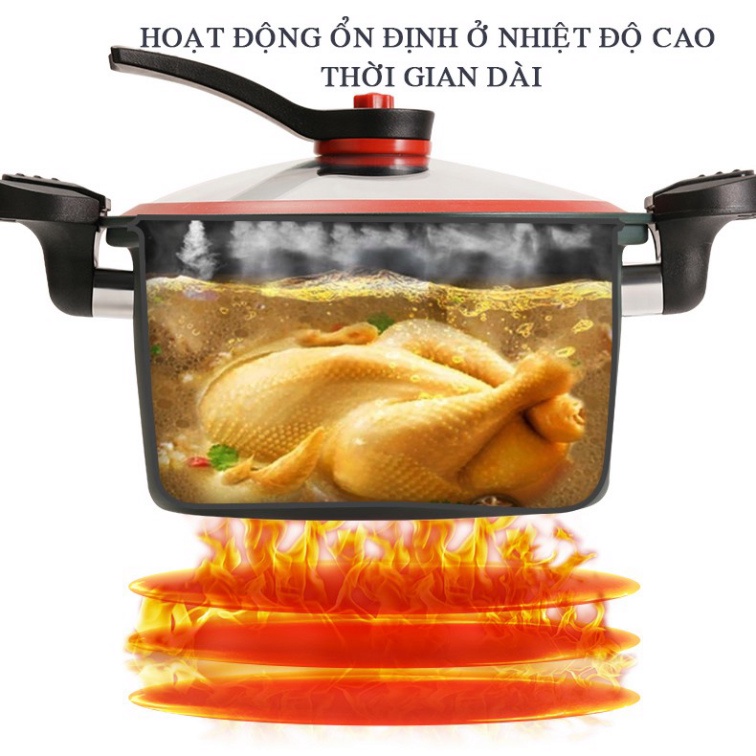 Nồi Áp Suất Đa Năng 3.5L Chống Dính, Tiện Lợi, Phù Hợp Mọi Gia Đình, Dùng Với Mọi Loại Bếp, Kiểu Dáng Hàn Quốc