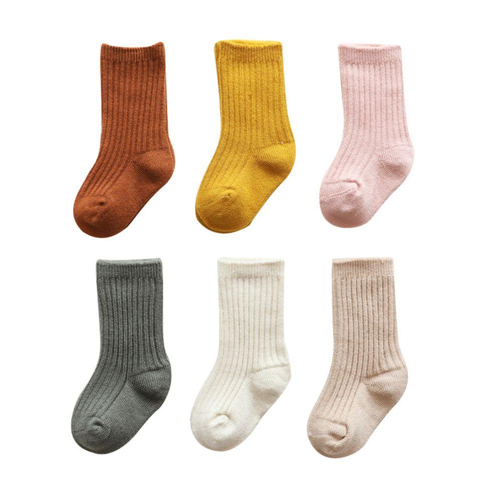 MIHAN1 Tất Cotton Mềm Mại Xinh Xắn Cho Bé Tập Đi