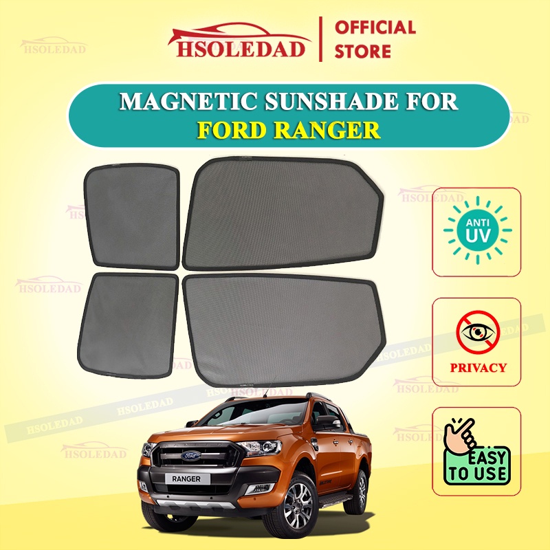 Rèm che nắng nam châm cho xe Ford Ranger, bộ 4 tấm cho 4 cửa, hàng loại 1 cao cấp nhất, vừa khít kính