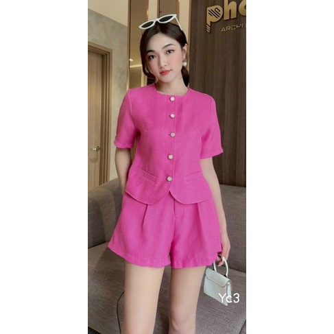 (MẪU MỚI) SÉT ĐŨI NỮ PHỐI NÚT TRÒN TÚI MỔ GIẢ ĐI CHƠI DỰ TIỆC CỰC XINH DX HHP