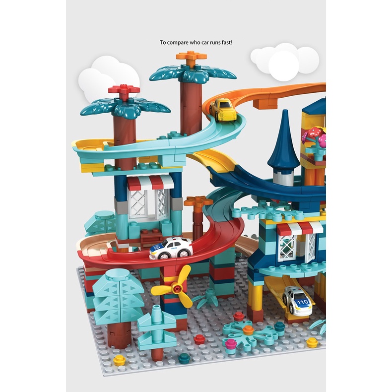 Đồ chơi lego lắp ghép 319 chi tiết, lắp ghép mô hình đường giao thông, lego lắp ghép đường giao thông