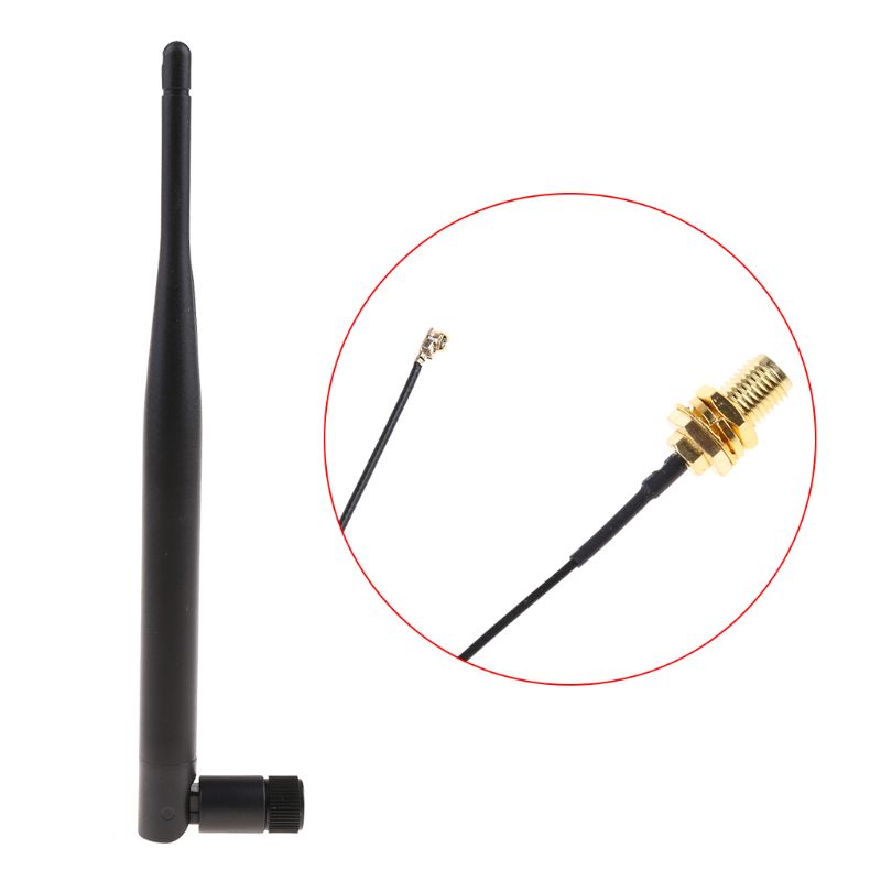 Ăng Ten Định Tuyến Không Dây RP-SMA Đầu Đực 868 MHz 5dBi + 15cm RP SMA Cái Sang I