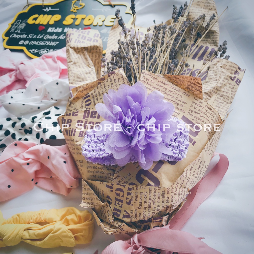 Turban bé gái CHIP STORE Băng đô cho bé handmade nhiều mẫu xinh xắn dễ thương cho bé