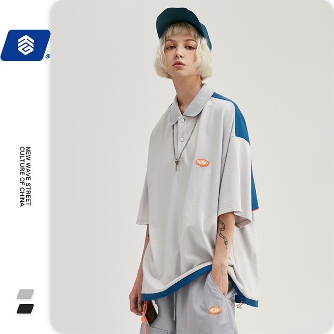 Áo polo unisex form rộng inflation thời trang cao cấp | BigBuy360 - bigbuy360.vn