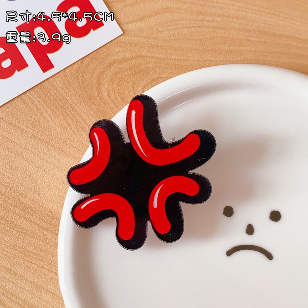 Kẹp tóc biểu tượng cảm xúc ngộ nghĩnh - UniLabel