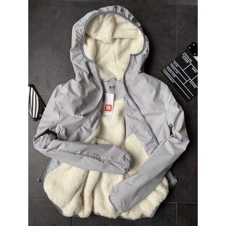 Áo Khóa Gió Lót Lông Cừu, Bên Ngoài Gió Chống Nước, Bên Trong Lót Lông Cừu, Cực Ấm | BigBuy360 - bigbuy360.vn