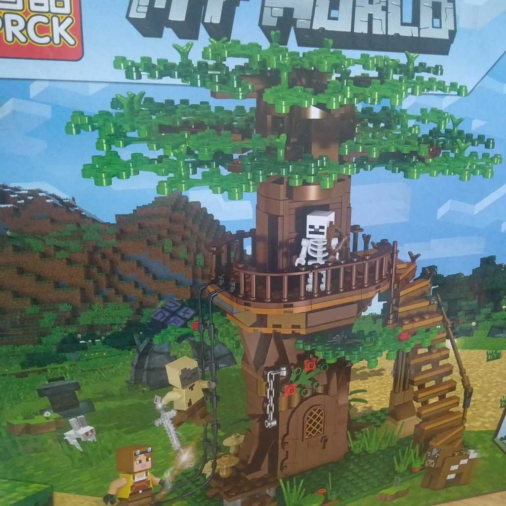 Lego Minecraft 63038 Ngôi Nhà Tháp Canh Trên Cây  [ Cực đẹp cực chất ]