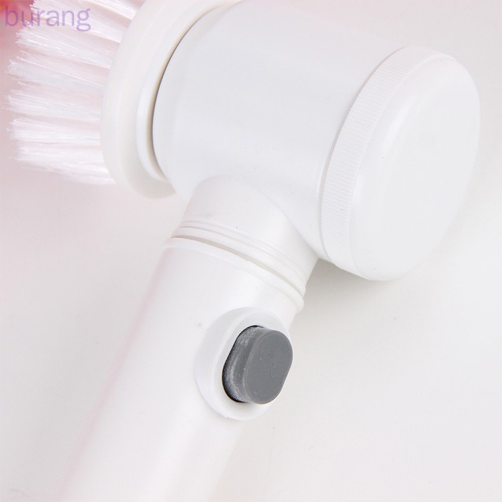 Bàn chải vệ sinh bồn tắm/ nhà bếp chạy điện 5 trong 1 tiện lợi