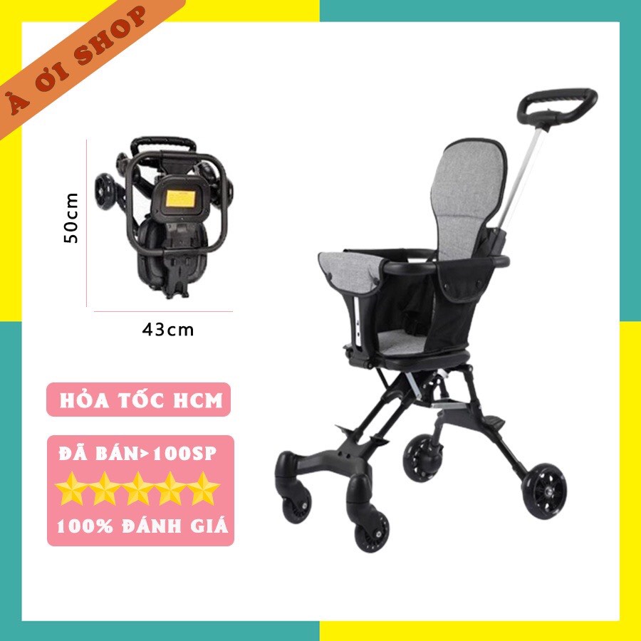 Xe đẩy gấp gọn du lịch, xe đẩy hai chiều hàng cao cấp cho bé 2022
