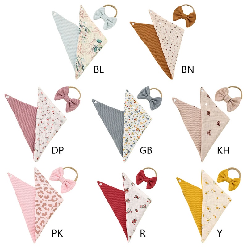 Yếm Ăn Vải Cotton Thấm Hút Tốt Cho Bé