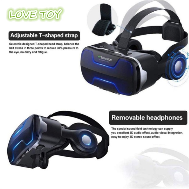 Kính Thực Tế Ảo Nkodok G02ED Shinecon Xoay 360 Độ Chuyên Dụng Cho Điện Thoại