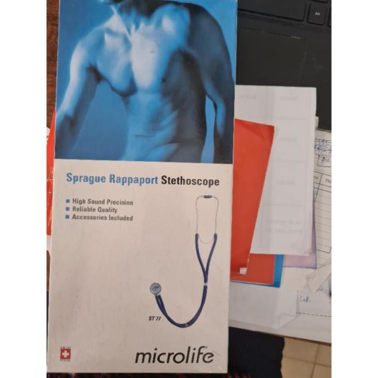 ỐNG NGHE, TAI NGHE Y TẾ 2 DÂY MICROLIFE ST 77 (ST-77, ST77) - HÀNG CHÍNH HÃNG THỤY SĨ