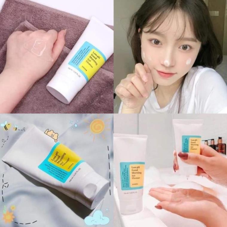 Sữa Rửa Mặt Cosrx Low PH Good Morning Gel Cleanser Dạng Gel Chiết Từ Dầu Cây Trà Dịu Nhẹ, Ngăn Ngừa Mụn