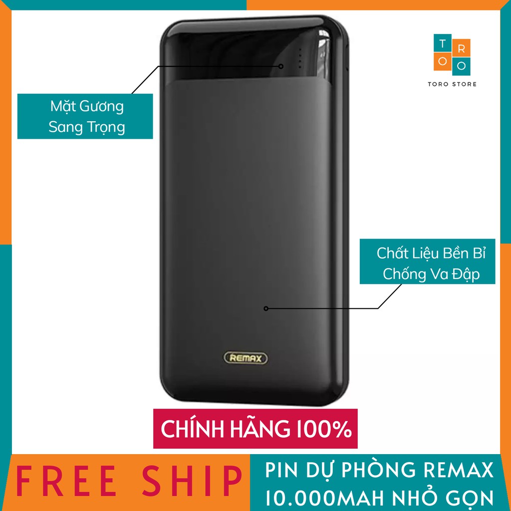 [CHÍNH HÃNG 100%] Pin Sạc Dự Phòng Remax Chính Hãng RPP-147 Dung Lượng 10.000mAh