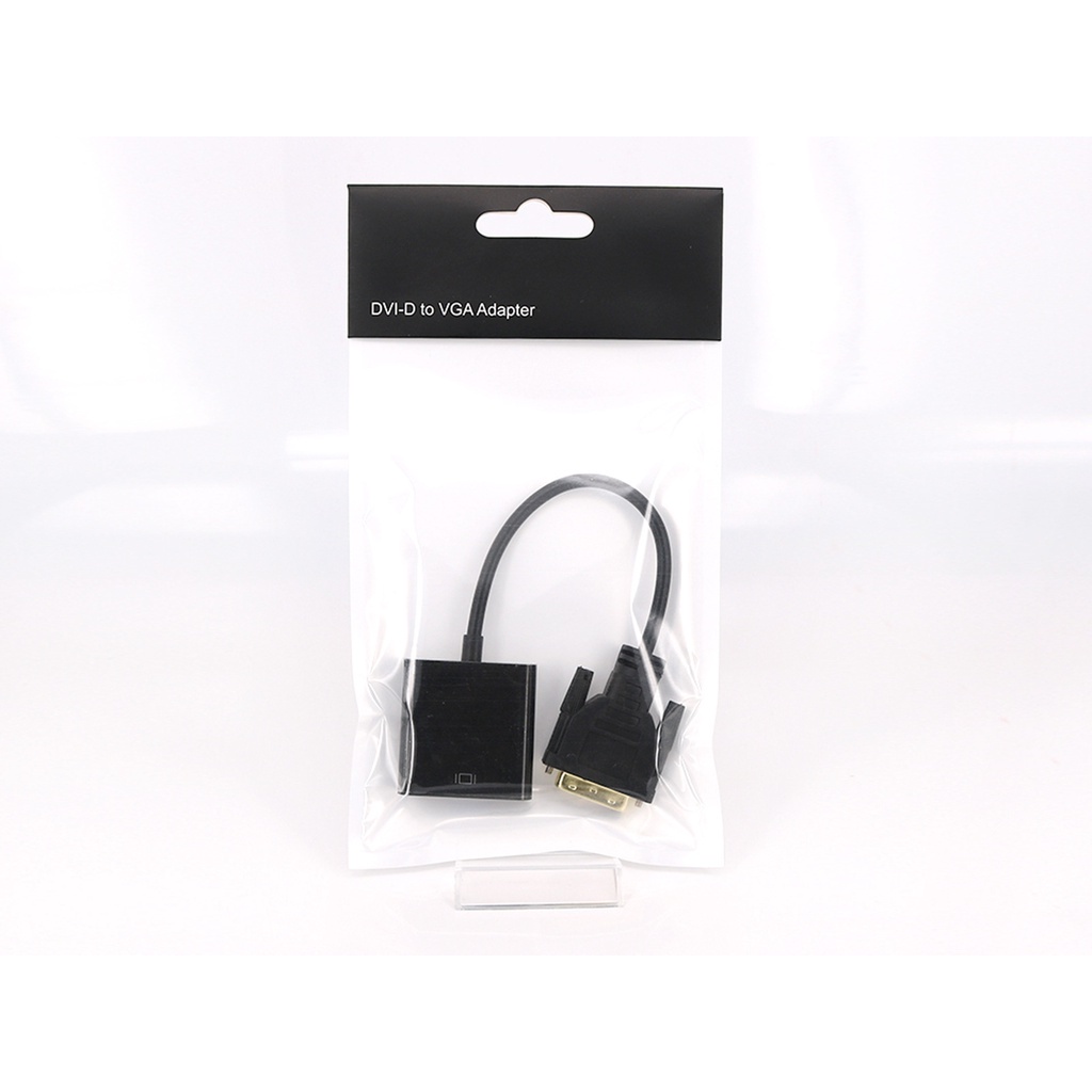 Cáp chuyển DVI (24+1) sang VGA chuẩn D cao cấp Có IC - Dây DVI to DVI HDMI to DVI 25CM giá rẻ