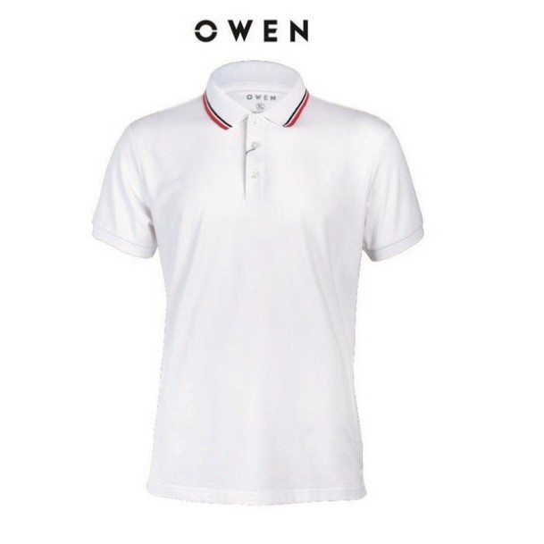 OWEN - Áo polo nam Owen màu trắng 22342 - Áo thun ngắn tay có cổ nam - CHÍNH HÃNG