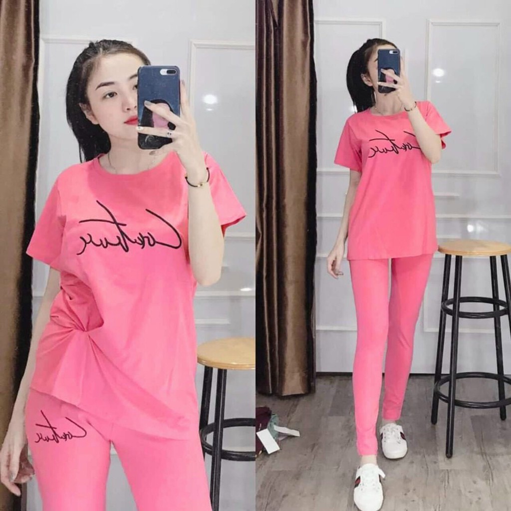 Đồ bộ nữ mặc nhà thun co giản, set đồ bộ nữ quần dài thun cotton dễ thương, đồ ngủ nữ bigsize 45-85kg