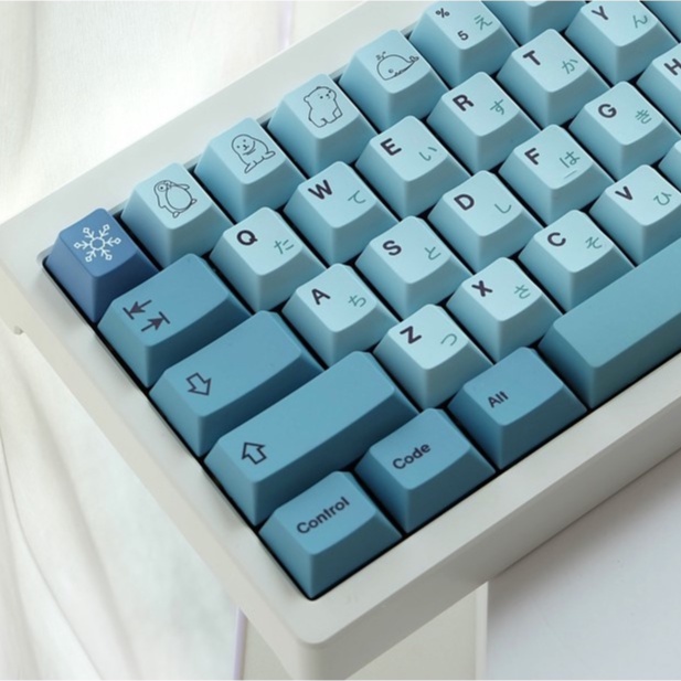 Nút bàn phím cơ không dây keycap Iceberg 142 phím PBT tương thích với 104/68/87/980
