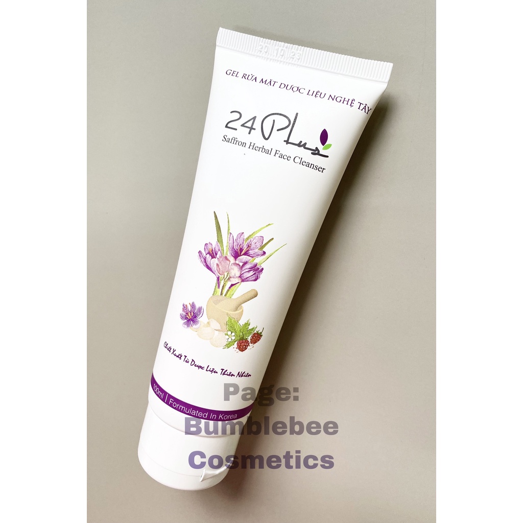 Gel Rửa Mặt Nhụy Hoa Nghệ Tây 24 Plus