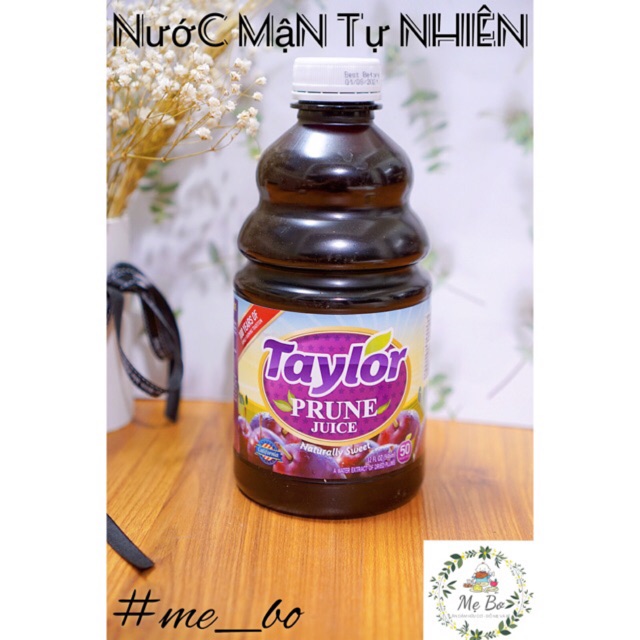 [TAYLOR] NƯỚC ÉP MẬN TAYLOR PRUNE TỰ NHIÊN/ HỮU CƠ 946ml