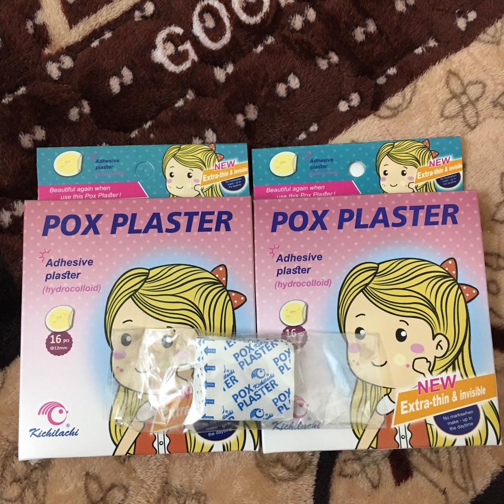 Miếng dán mụn Pox Plaster (hộp 16 miếng dán)