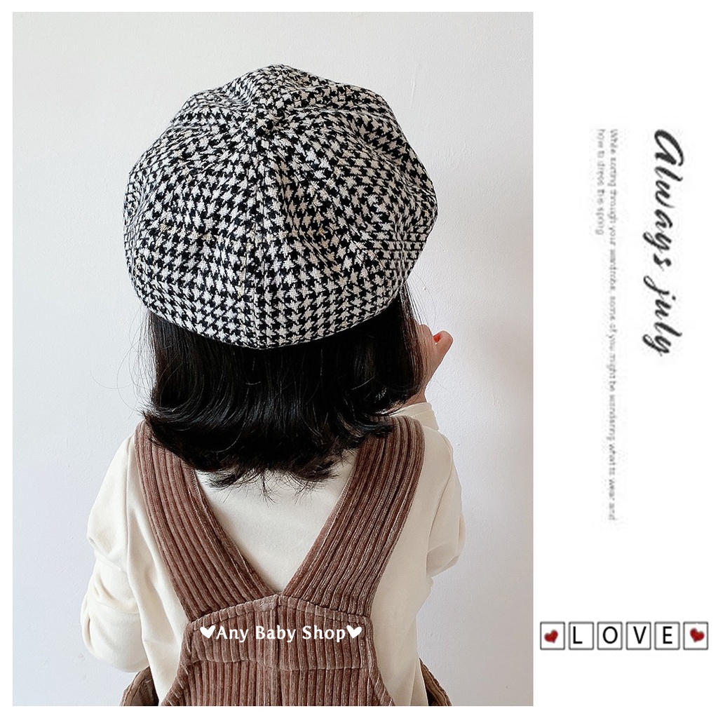 Nón mũ bánh tiêu-nón mũ Beret|Bê rê sọc caro nhiều màu cho bé trai bé gái ❣❣